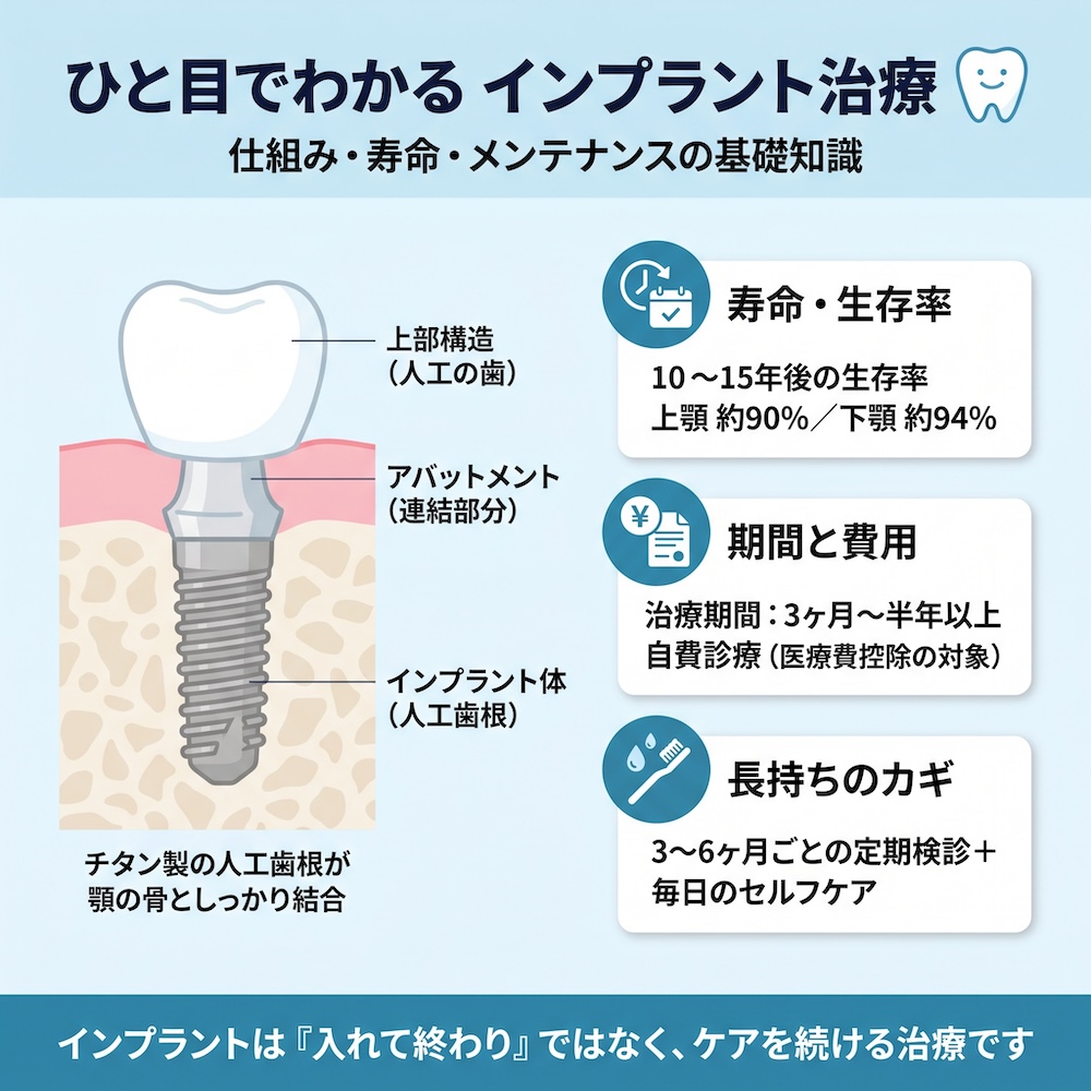 ひと目でわかるインプラント治療