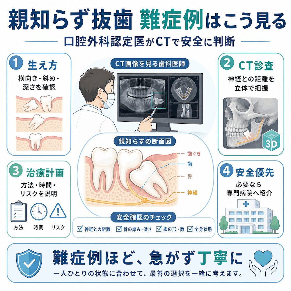 親知らず抜歯 難症例はこう見るの図解